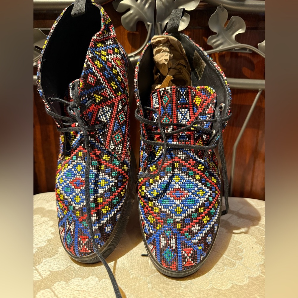 Dr. Martens Multicolor Beaded Chukka Boots vintage